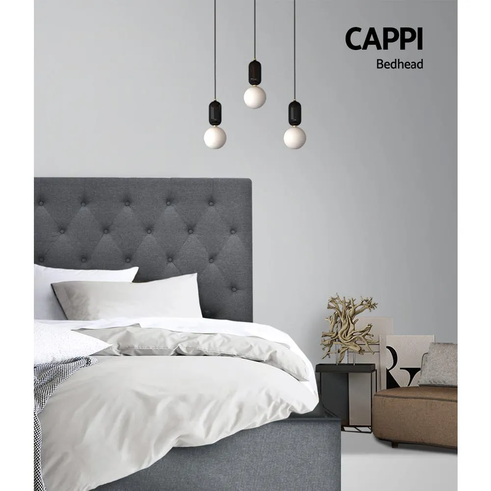 Double Size | Cappi Bed Headboard (Grey)