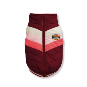 Fabdog | Burgundy Chevron Dog Coat