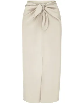 French Vanilla Sarong Midi Skirt