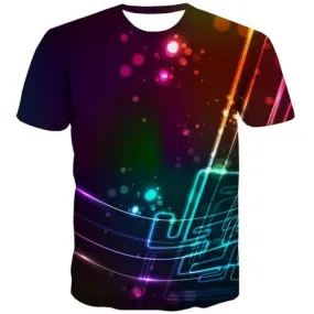 Galaxy T-shirt Men Music Tshirt Printed Space Tshirts Casual Psychedelic Shirt Print Harajuku Tshirt Anime Short Sleeve