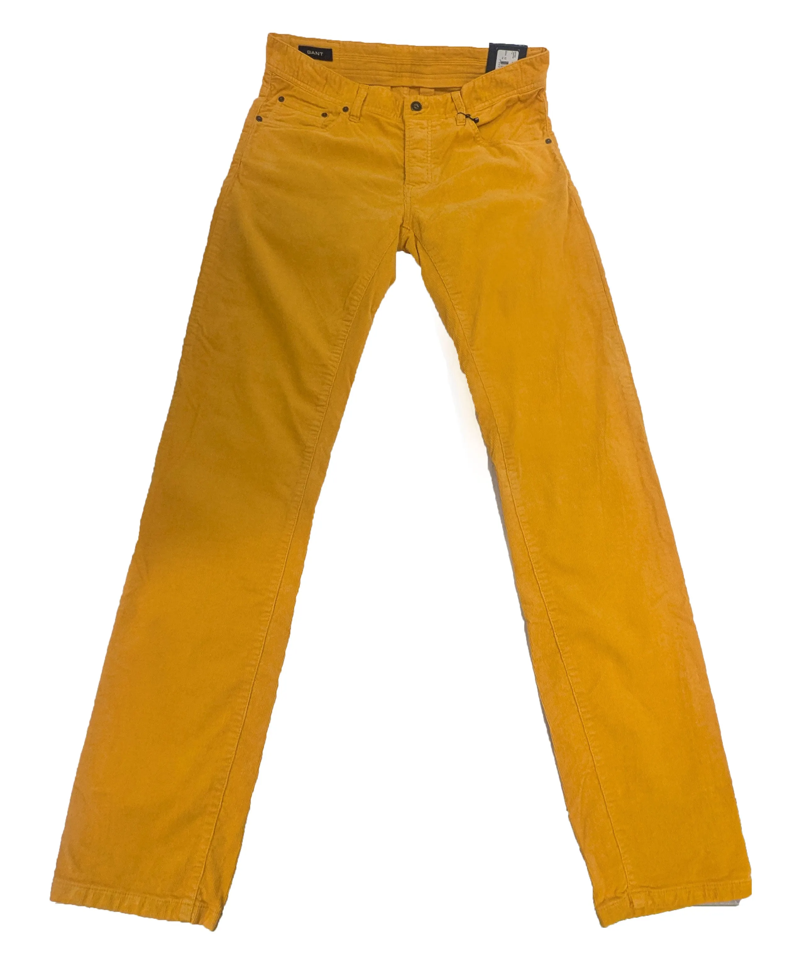 GANT Men's Mustard Jason Stone Washed Corduroy Jeans 1000707 Size 32/34