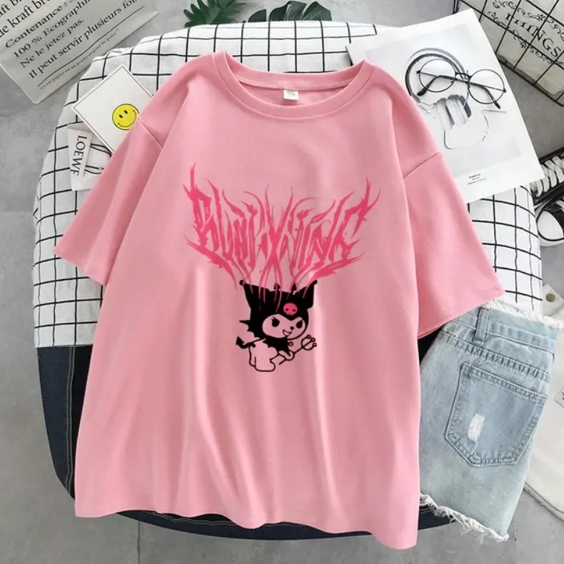 Harajuku Gothic Kuromi T-shirt