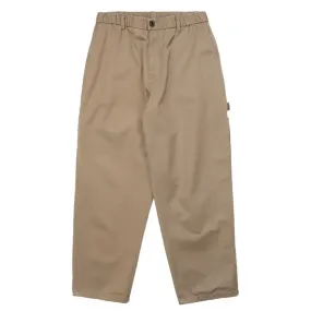 Heavy twill work pant with corduroy contrast details