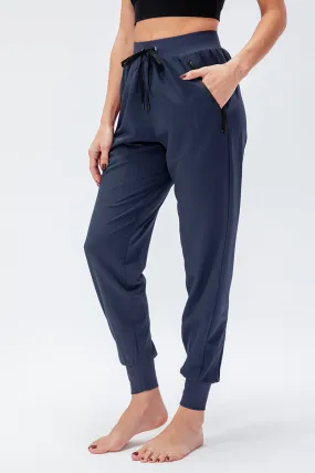 High-Waist Tapered Jogger Pant with Drawstring