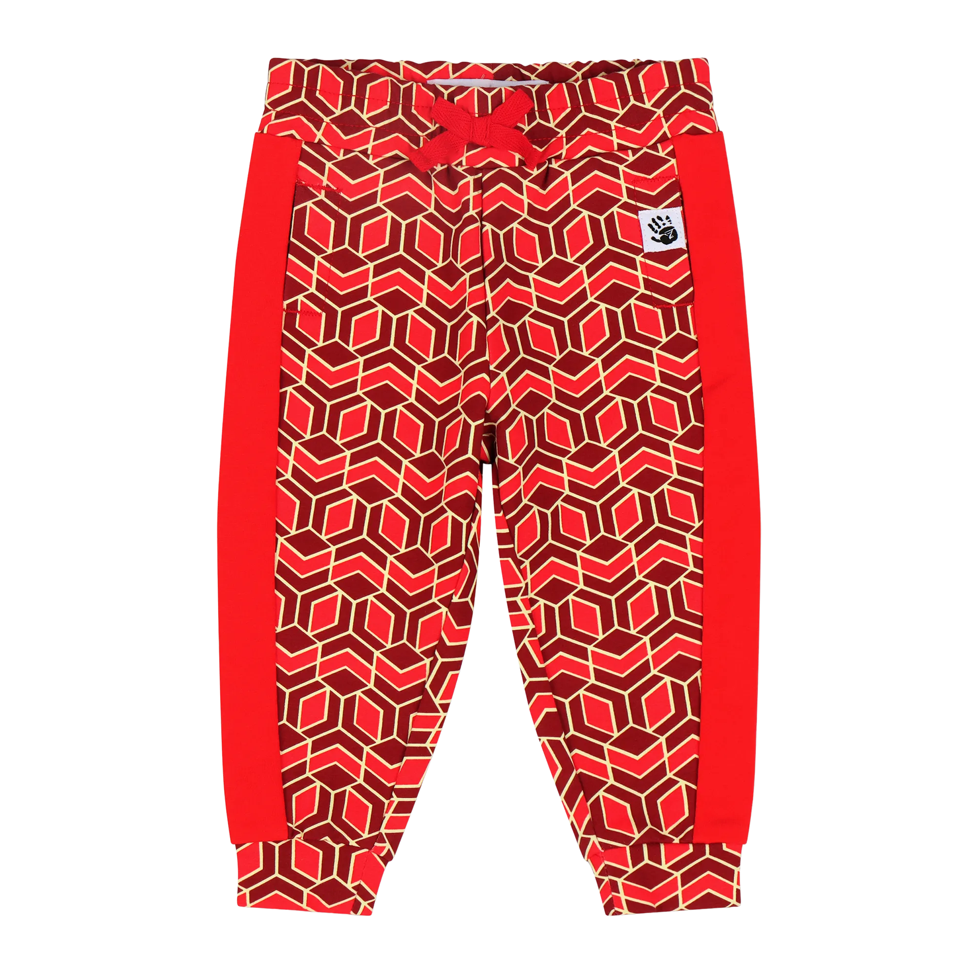 Infant Crewneck Sweatshirt and Jogger Pants Set - Red Multicolor