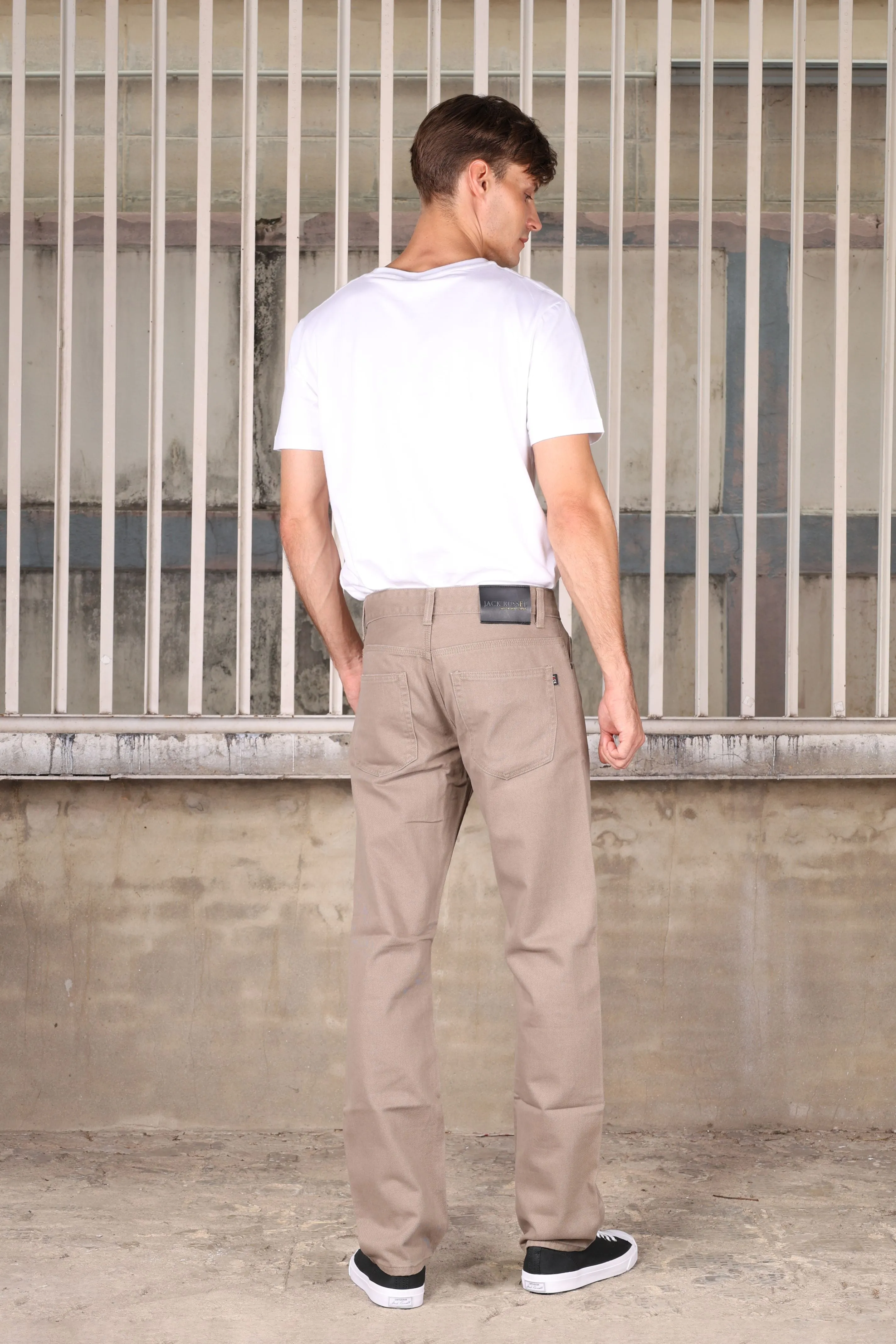 Jack Russel - Men Chino - Klassik J-1191/GY Straight Fit Grey