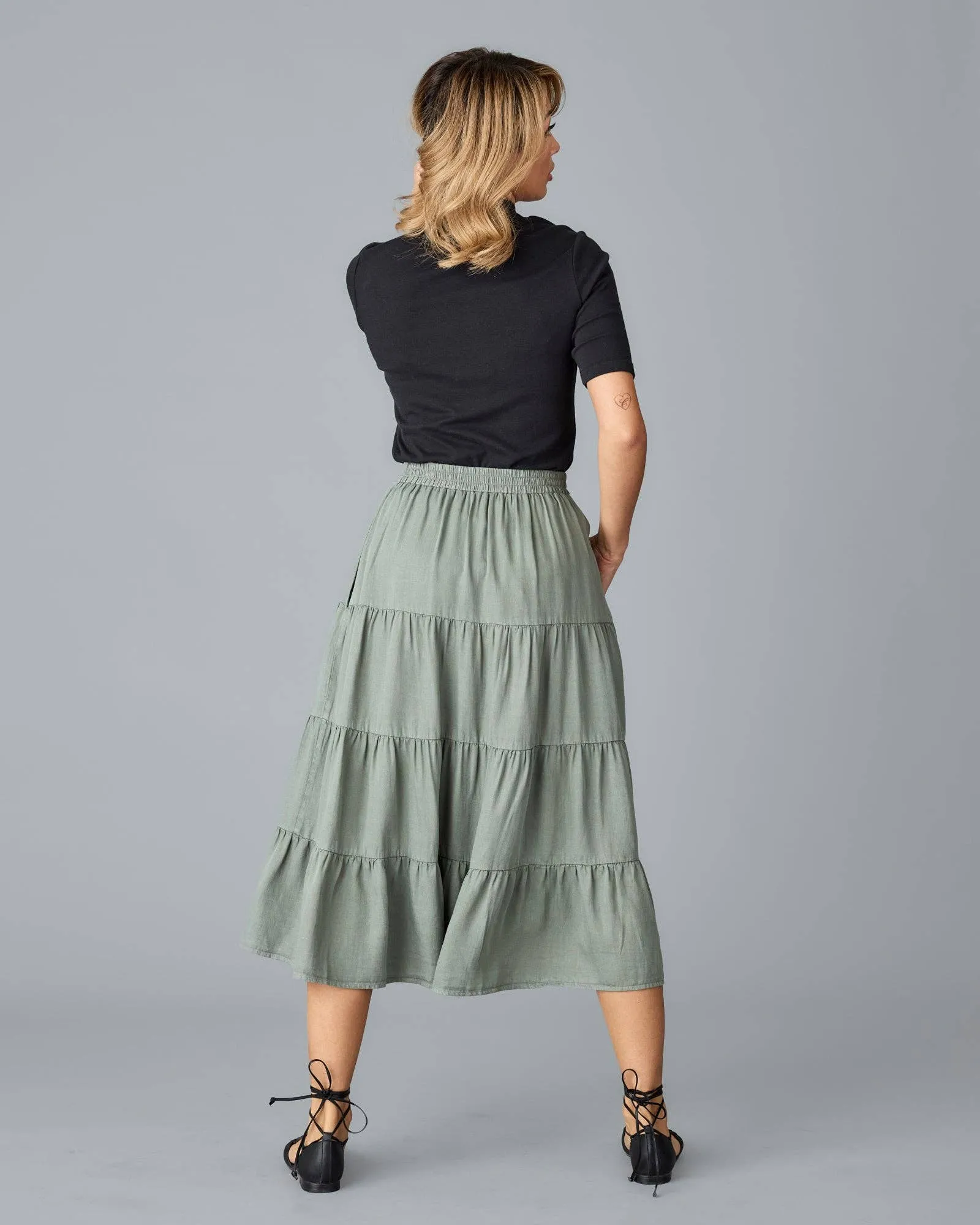 Jane Skirt  in Sage