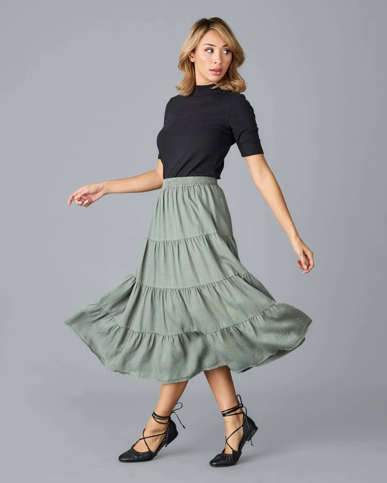 Jane Skirt  in Sage