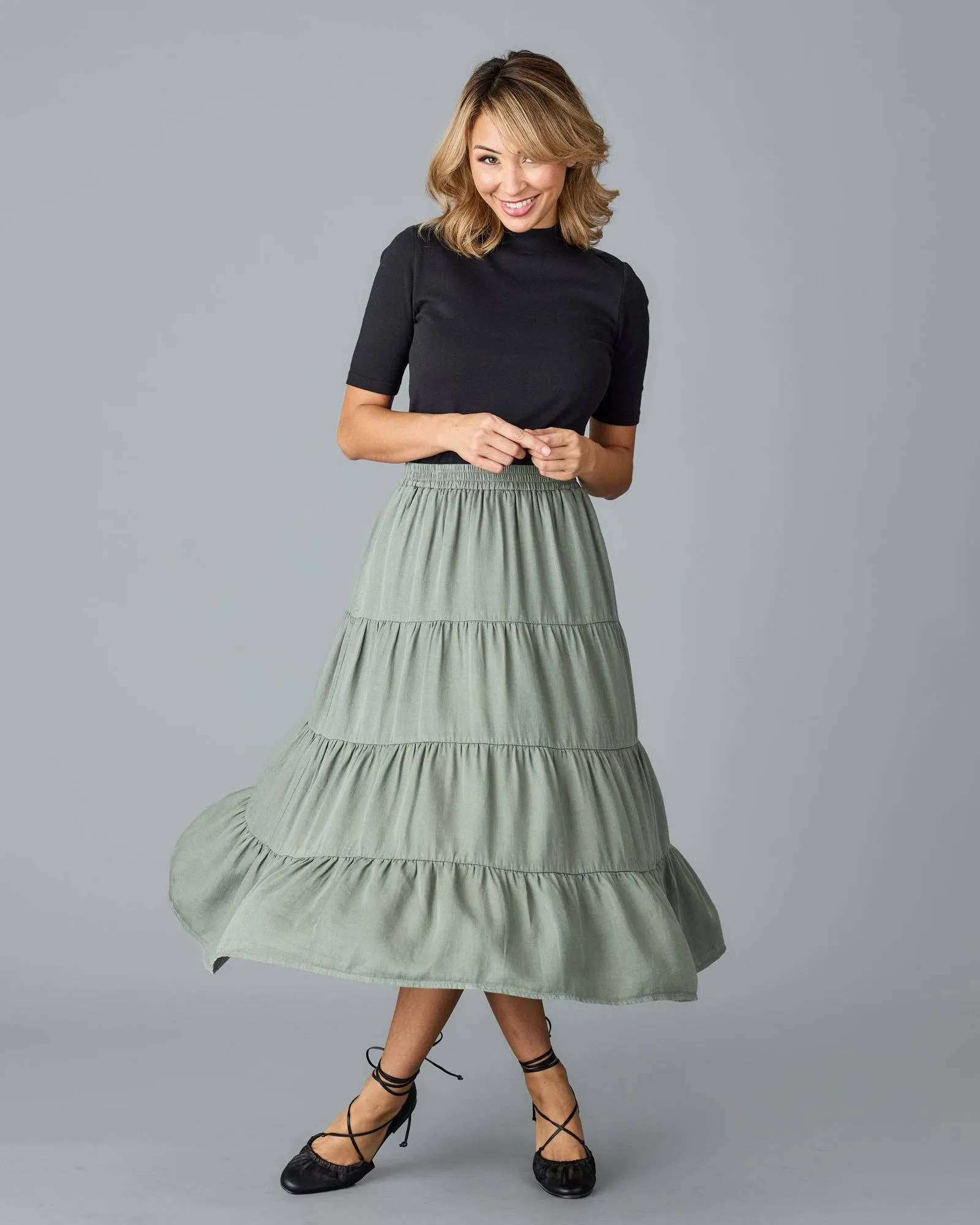 Jane Skirt  in Sage