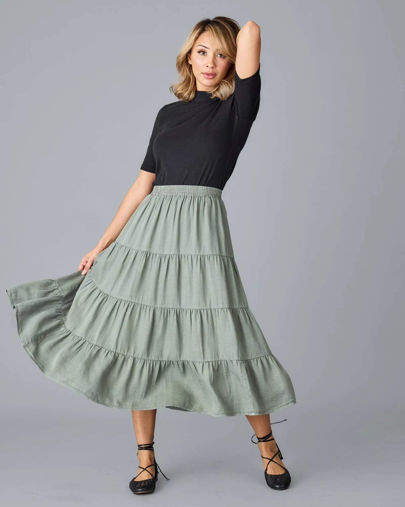 Jane Skirt  in Sage