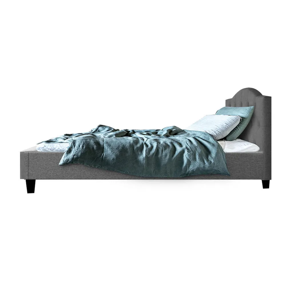 Jervis King Single Bed Frame Grey