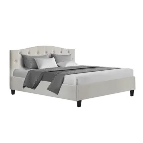 Jervis Queen Bed Frame Beige