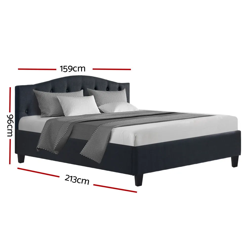 Jervis Queen Bed Frame Charcoal