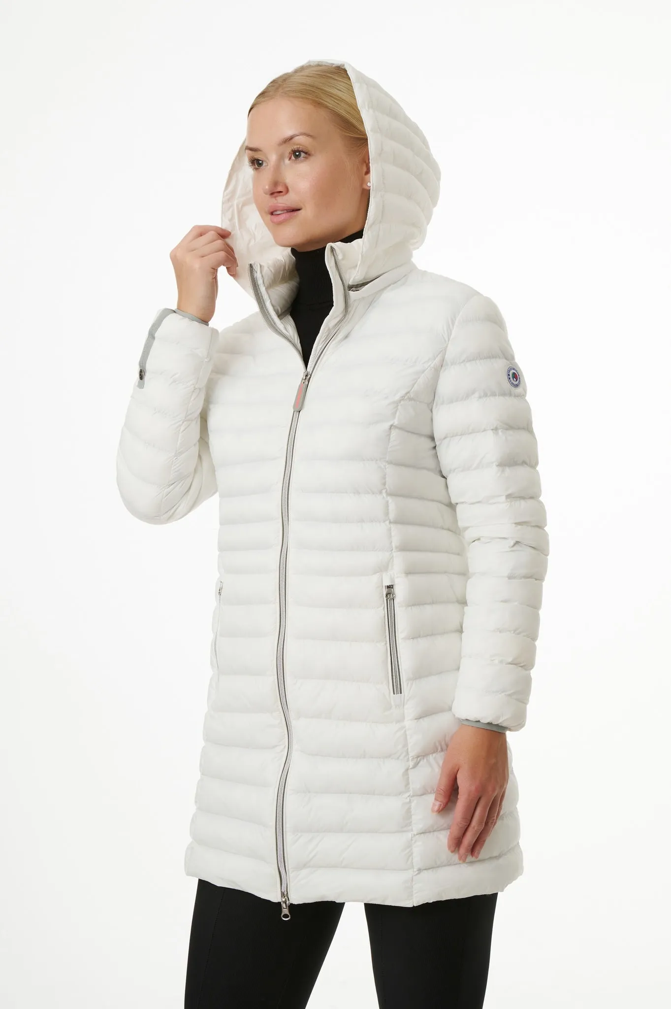 Julie Vegan Down Coat | White