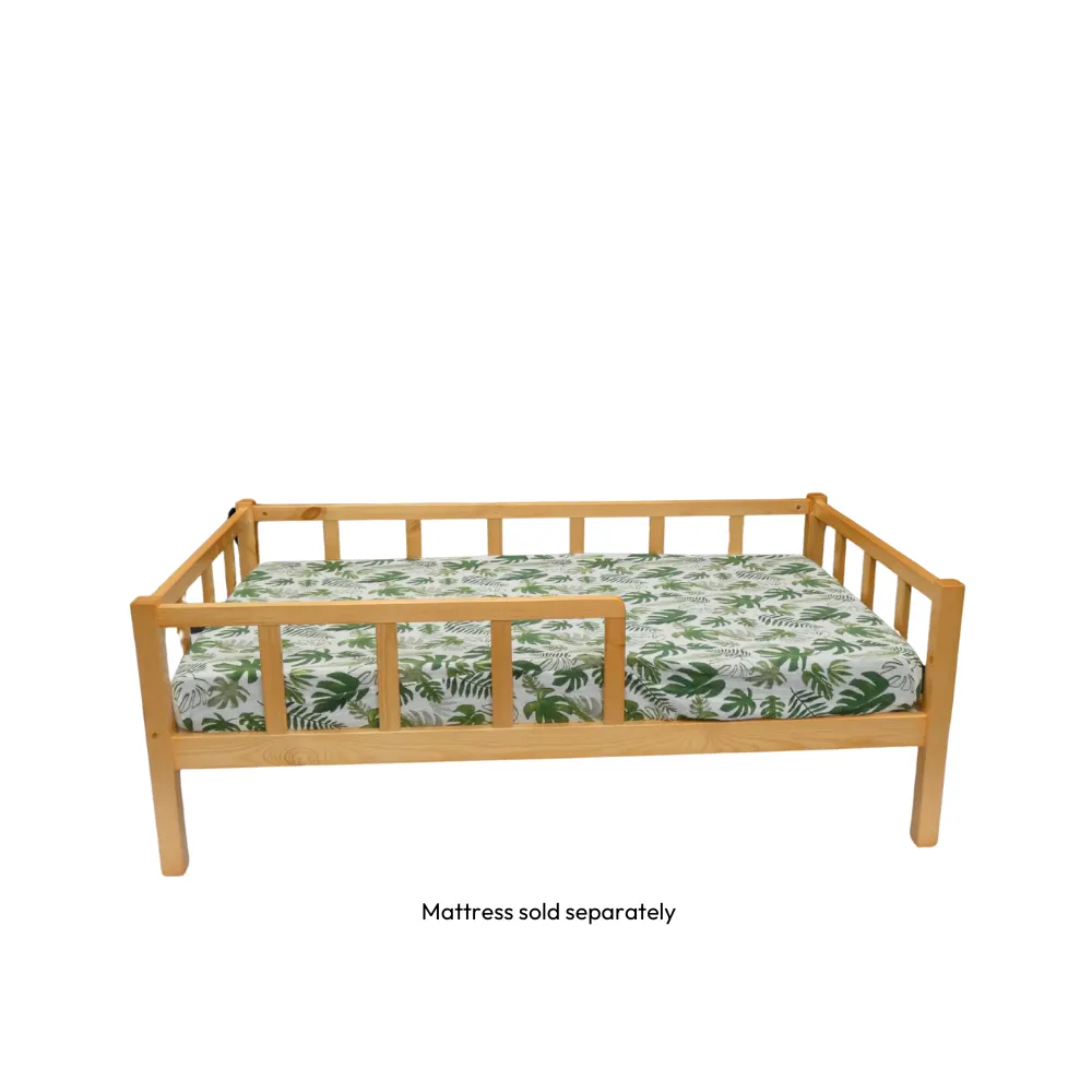 Kapai Olive Toddler Bed with Railing