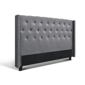 King Size | Luca Bed Headboard (Grey)