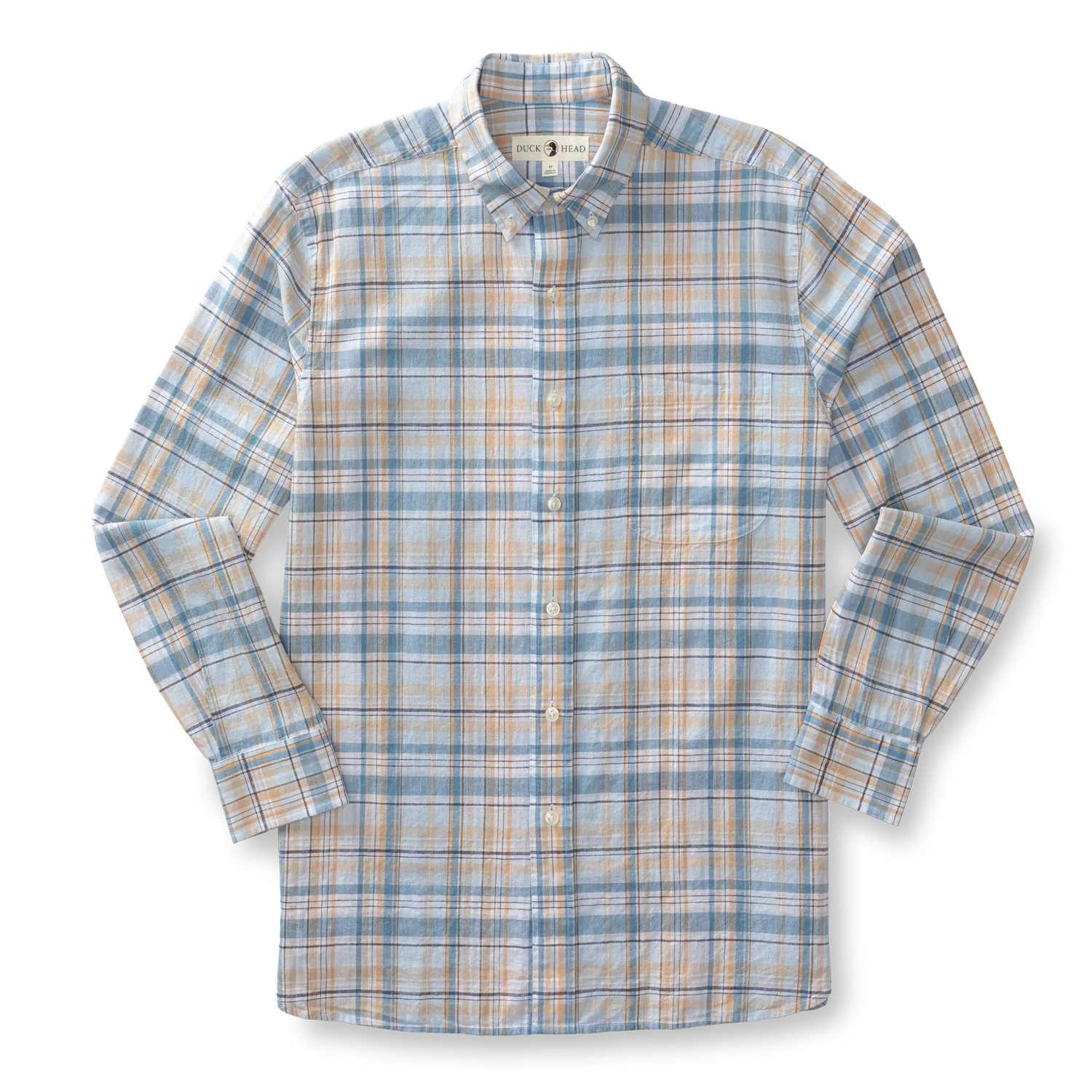 Kinston Plaid Linen Cotton Oxford Sport Shirt