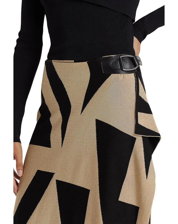 Lauren Ralph Lauren Petite Geo-Print Cotton-Blend Pencil Skirt