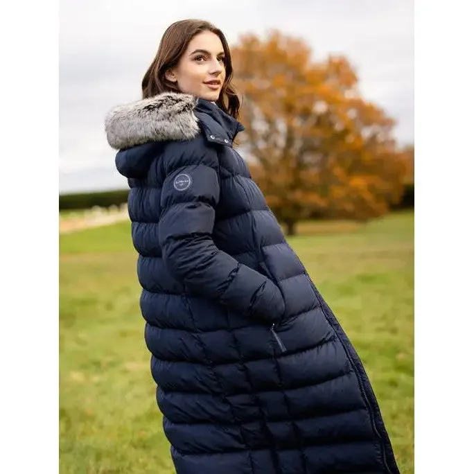 Lemieux Harper Longline Puffer Coat Navy