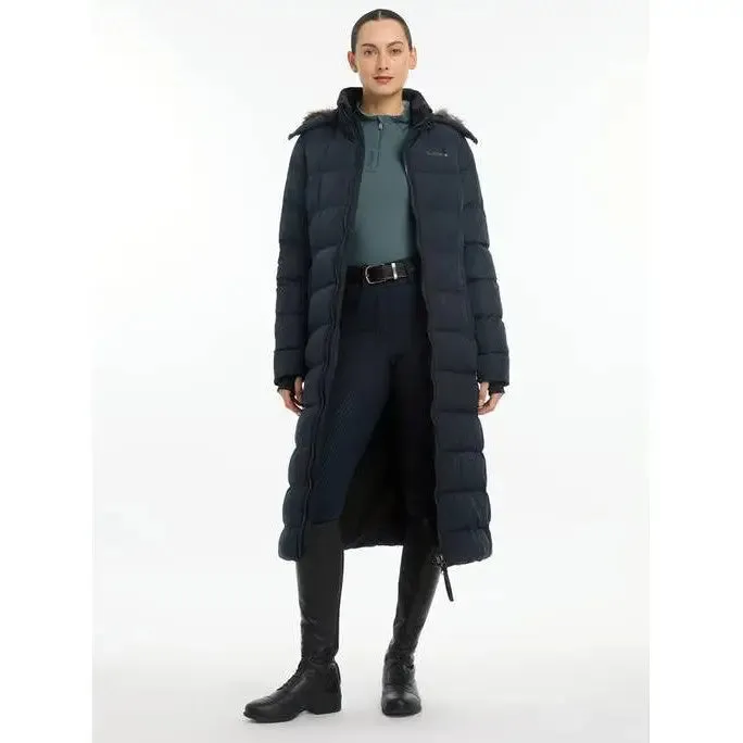 Lemieux Harper Longline Puffer Coat Navy