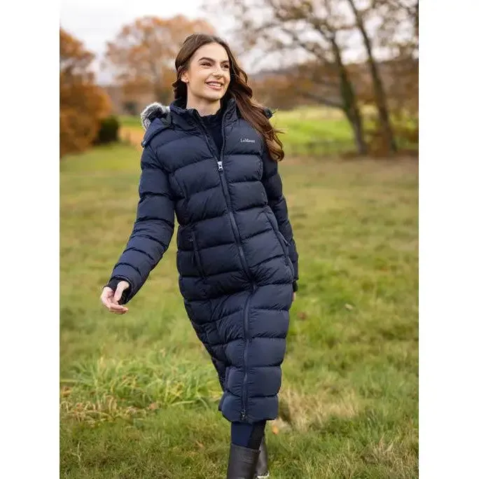 Lemieux Harper Longline Puffer Coat Navy