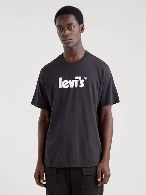 Levi's maglietta da uomo manica corta con vestibilità comoda 161430391 nero