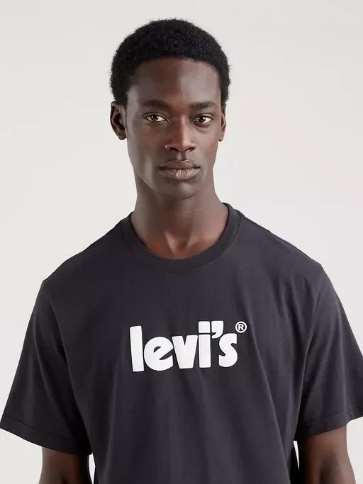 Levi's maglietta da uomo manica corta con vestibilità comoda 161430391 nero