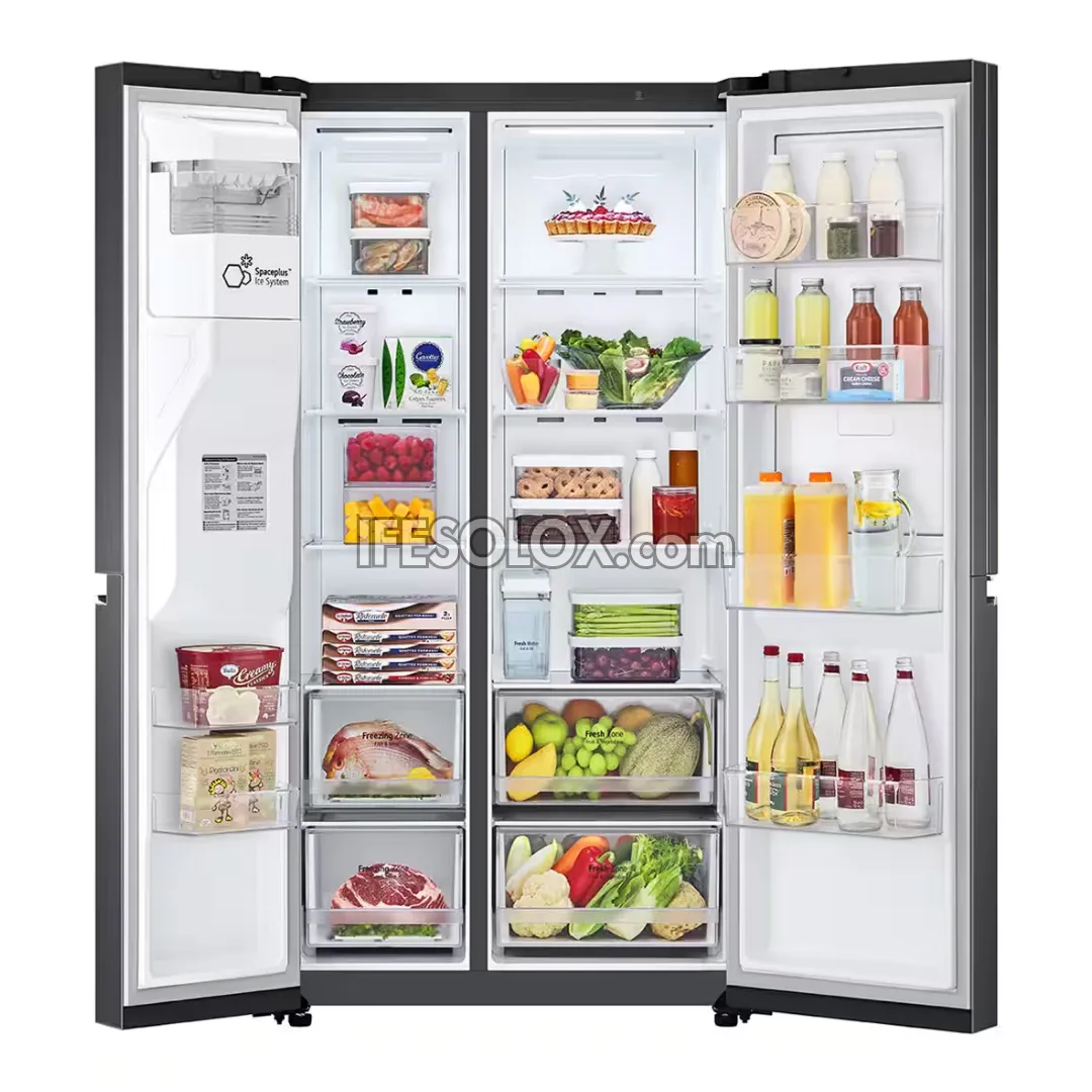 LG GC-J257SLRS 674L Smart Inverter Door in Door, Side By Side Refrigerator with Water Dispenser, WiFi & AI - Brand New