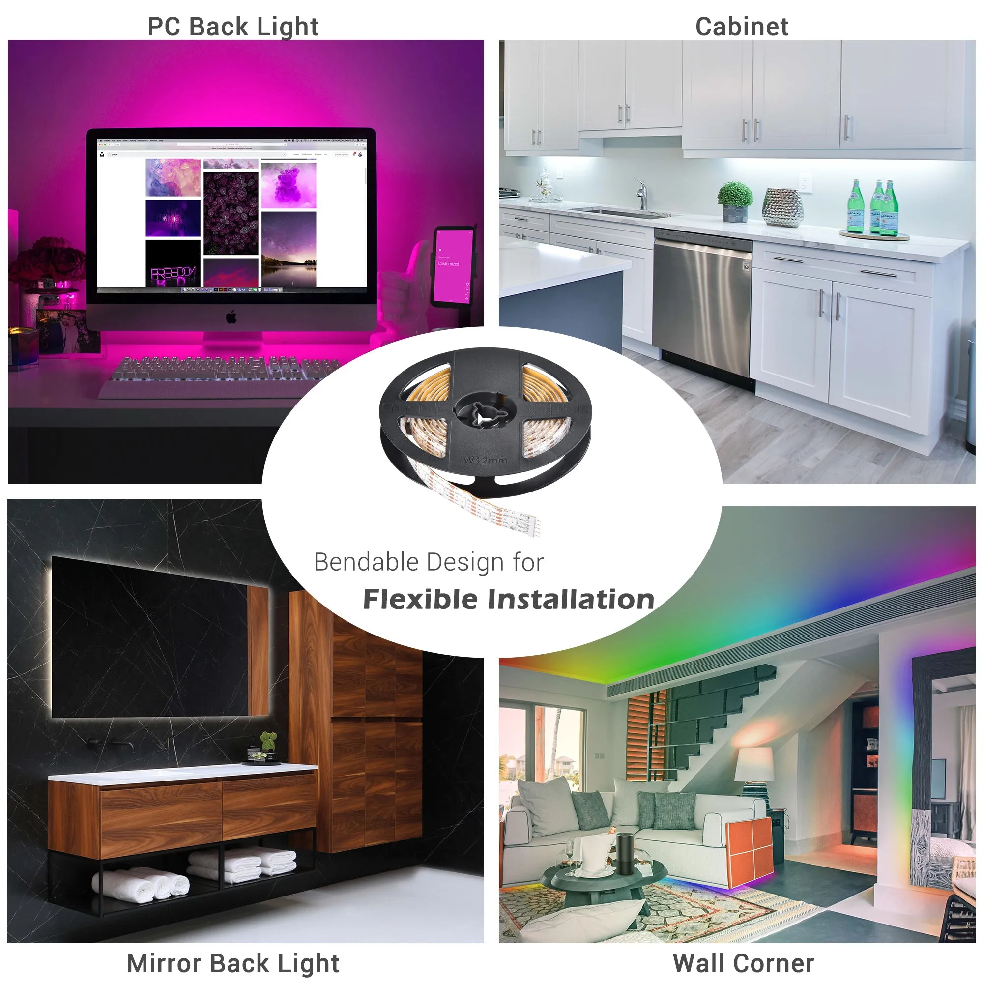 LifeSmart Cololight Smart Light Strip Kit Voice Music WIFI App 6.6ft 120-LED