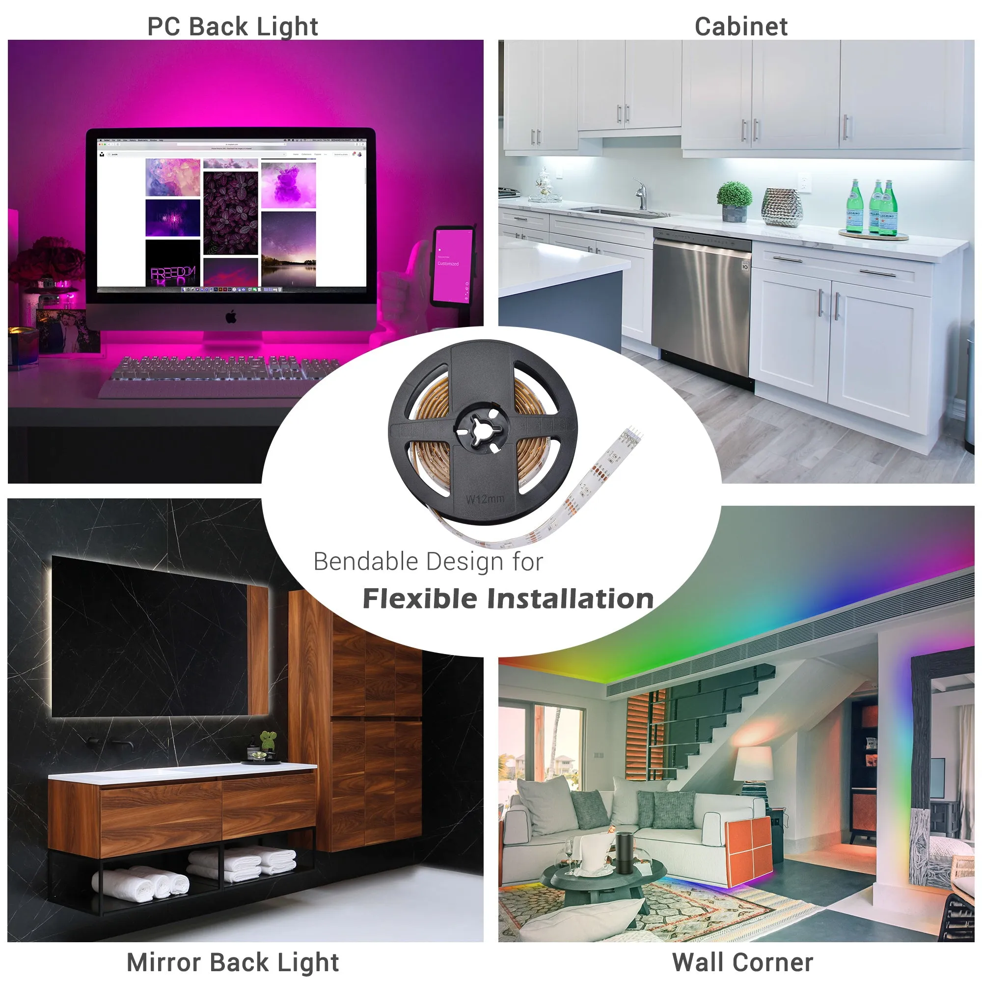 LifeSmart Cololight Smart Light Strip Kit Voice Music WIFI App 6.6ft 60-LED