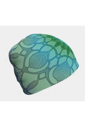 Lime Mandala Beanie