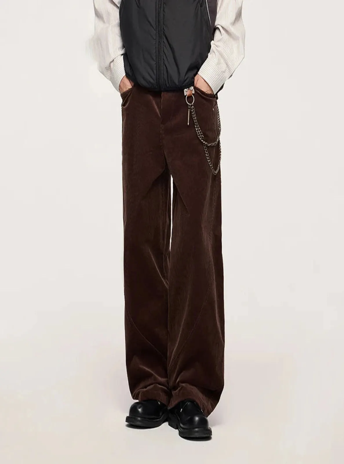 Loose Fit Corduroy Pants