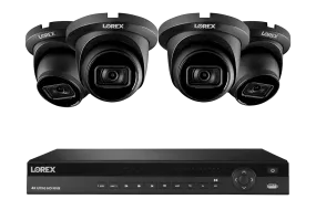 Lorex Nocturnal 3 4K 16-Channel 4TB Wired NVR System with Smart IP Dome Cameras, 30FPS Recording and Listen-in Audio