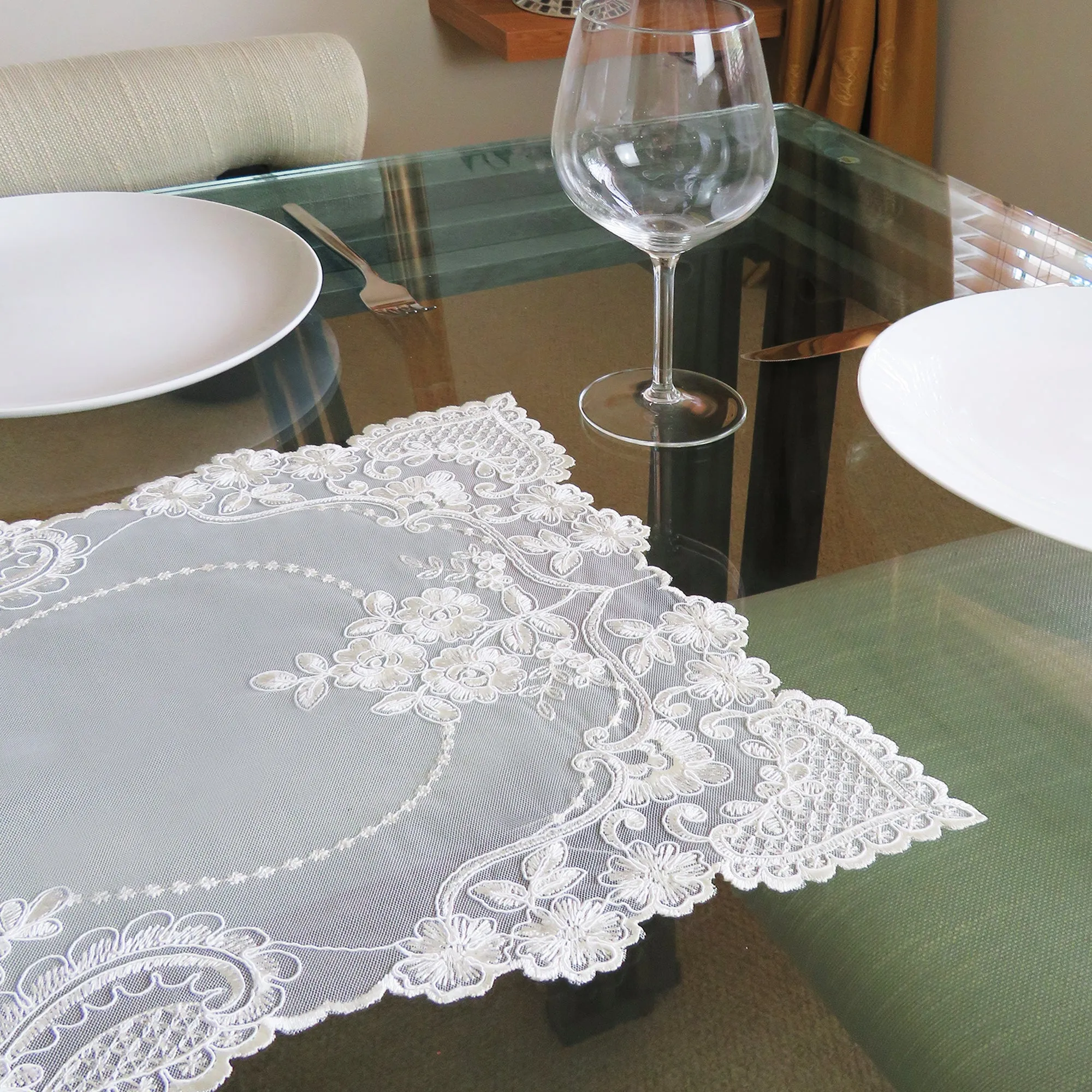 Louisa Lace Decorative Table Runner