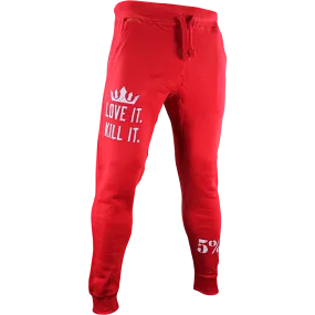 Love It. Kill It. Crown, Joggers with White Lettering