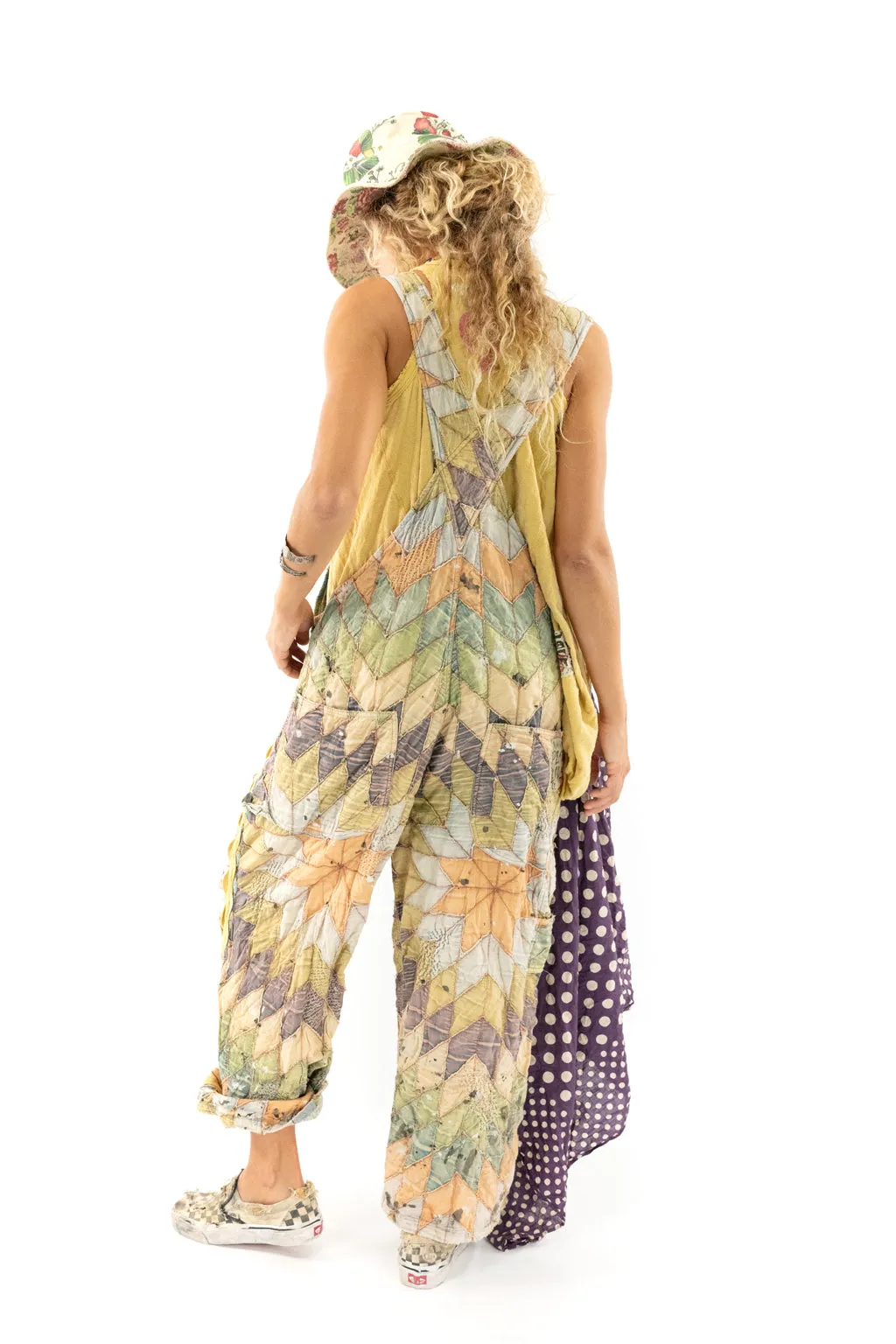 Magnolia Pearl Quiltwork Peace Junkie Overall 052