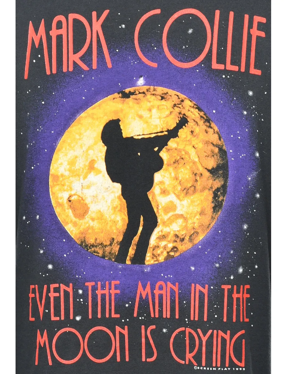 Mark Collie Even The Man In The Moon Is Crying Printed T-shirt - L