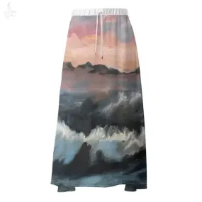 Maxi Skirt Two Layers Muslin Big Sur