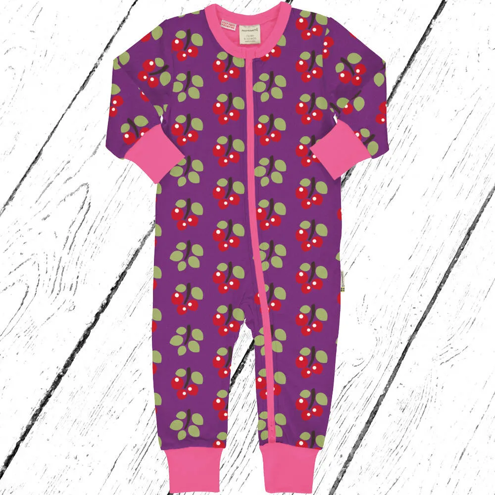 Maxomorra Overall Rompersuit ARCTIC BERRY