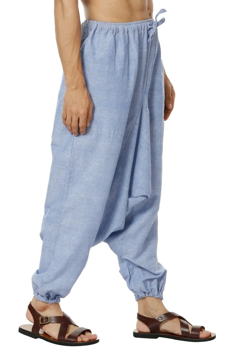 Men's Harem Pants | Lavender Blue | Fits Waist Size 28" to 36"