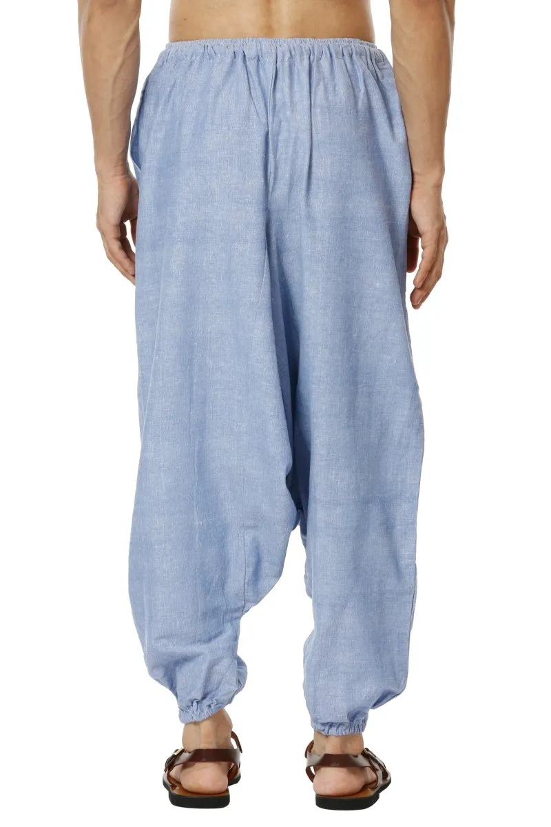 Men's Harem Pants | Lavender Blue | Fits Waist Size 28" to 36"