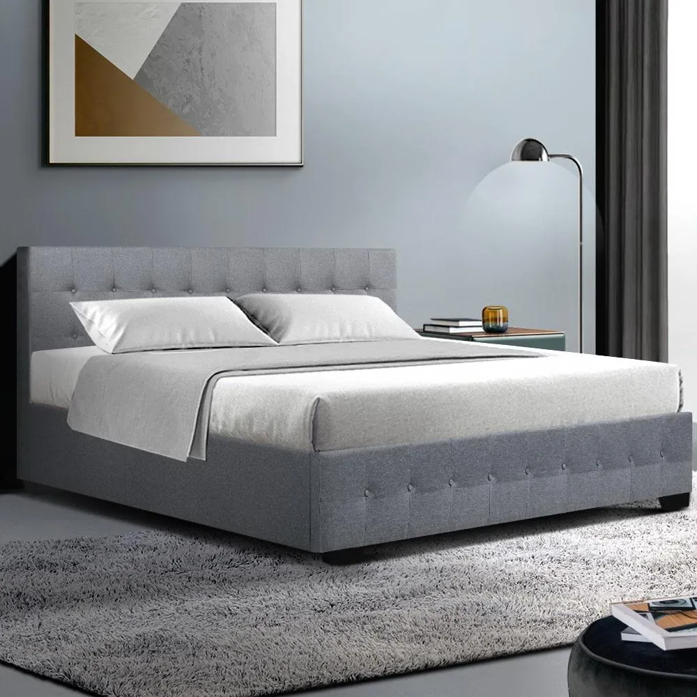 Mindil Storage King Bed Frame Grey