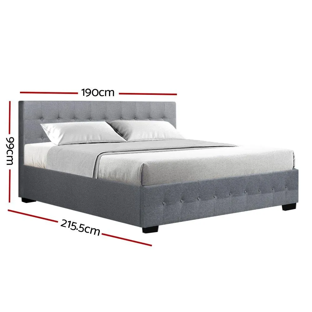 Mindil Storage King Bed Frame Grey