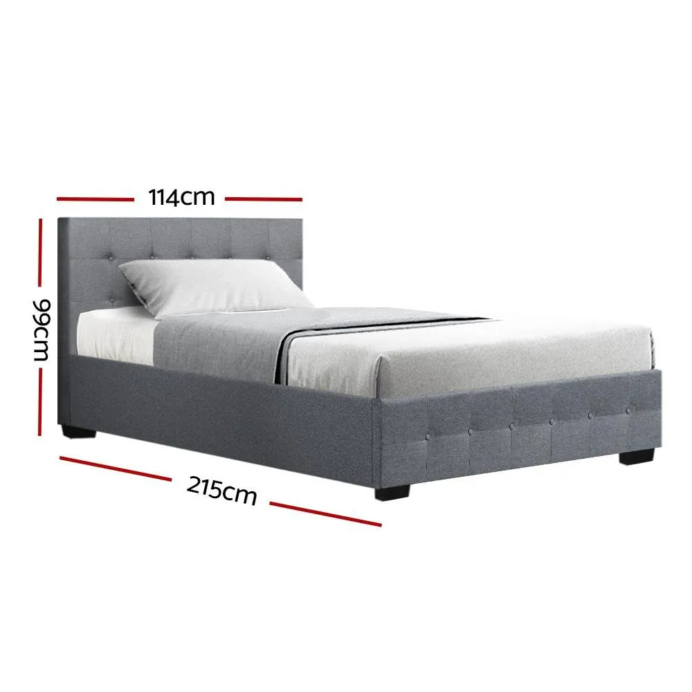 Mindil Storage King Single Bed Frame Grey