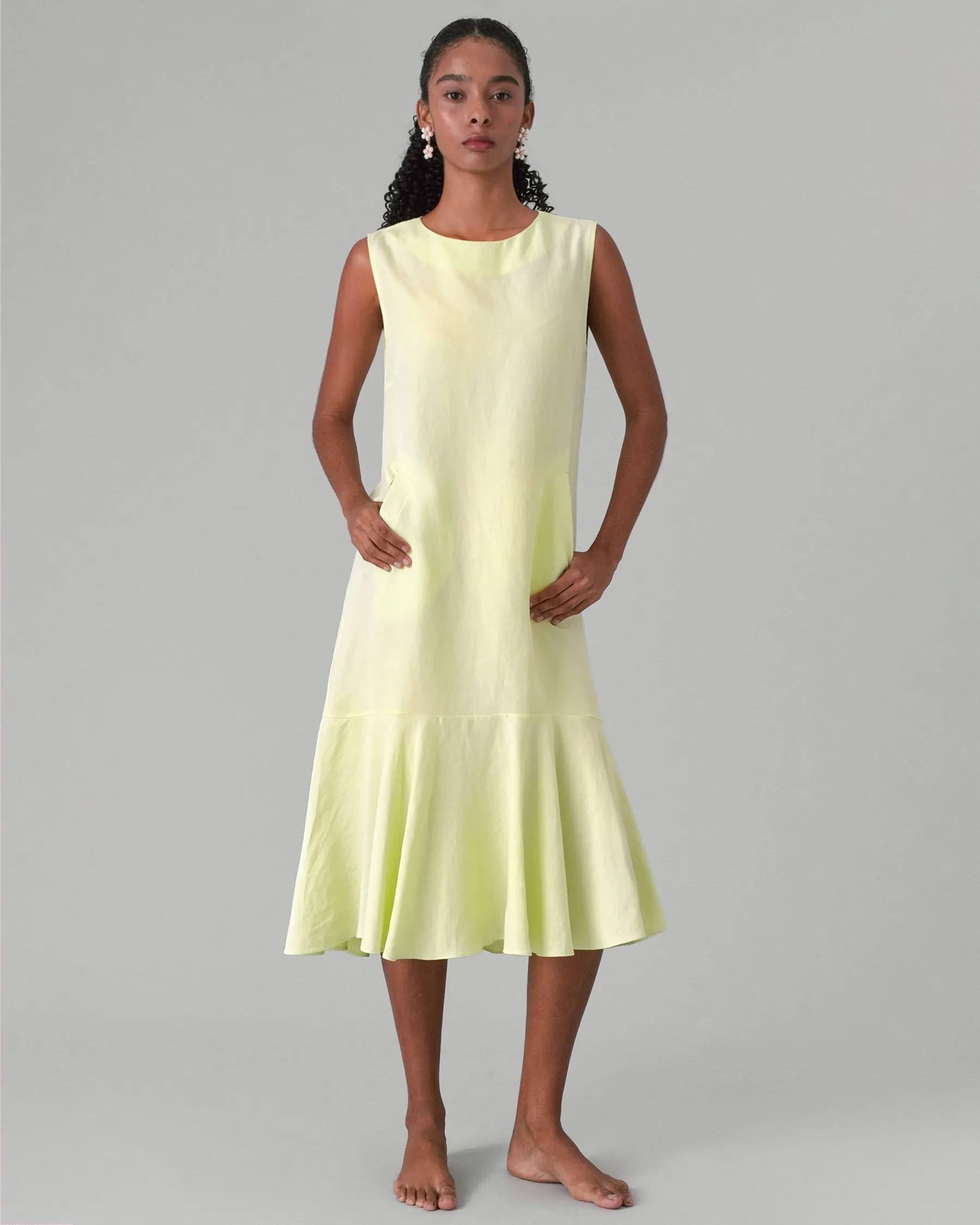 Mium Linen Maxi Dress