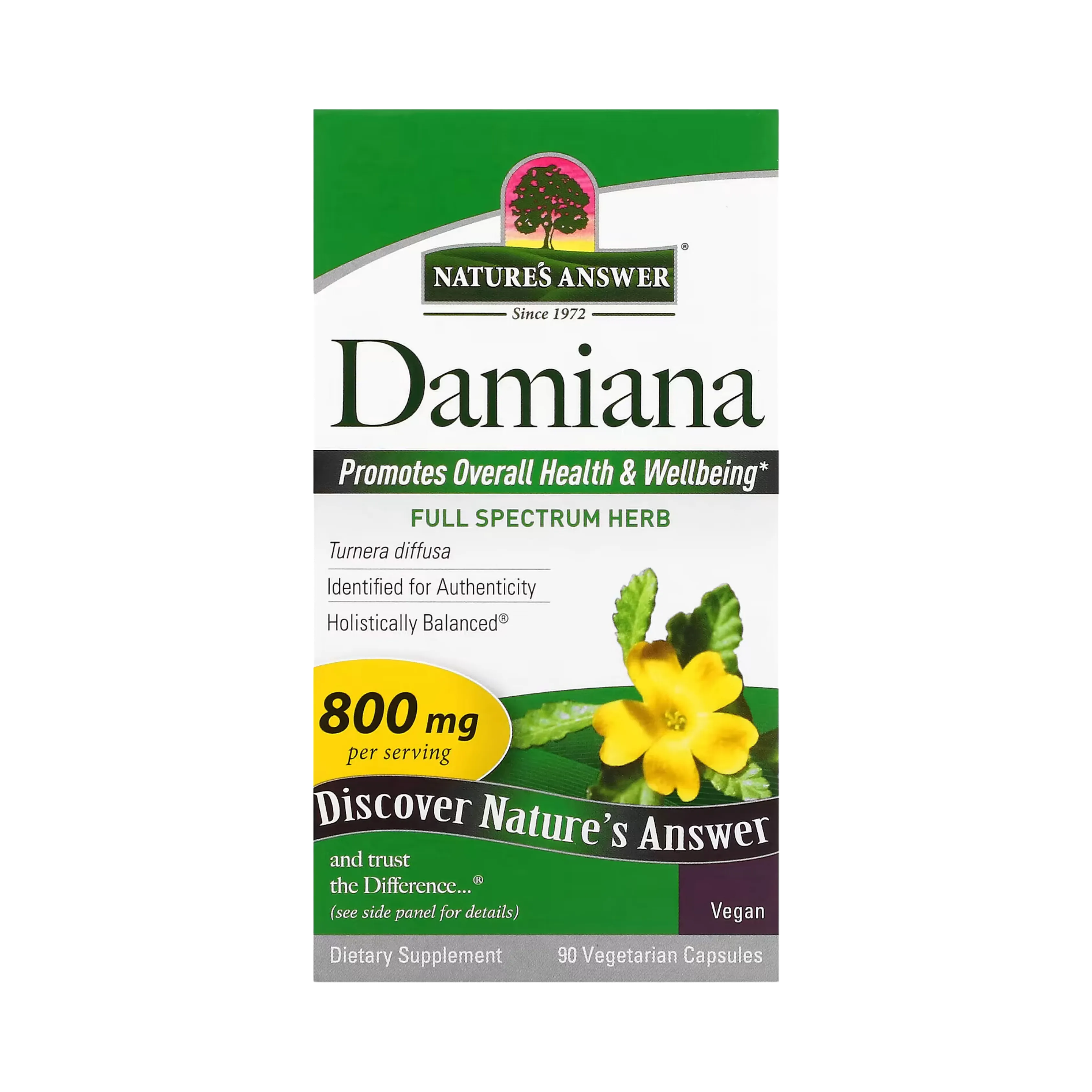 Nature’s Answer - Damiana, 90 Vegetarian Capsules