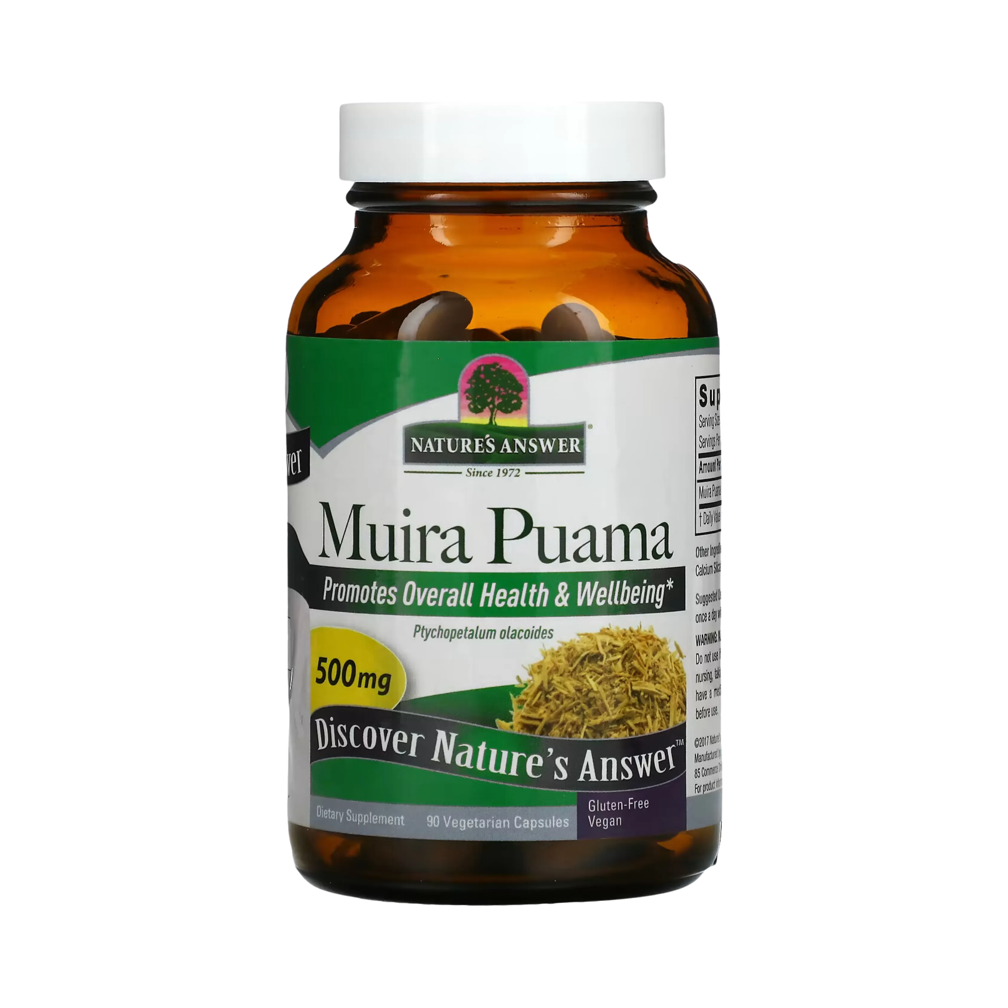 Nature’s Answer - Muira-Puama Bark, 90 Capsules