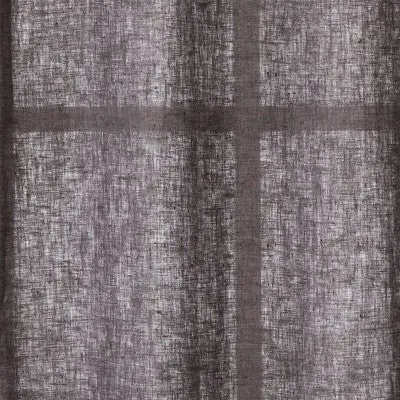 New - 1pc 54"x95" Light Filtering Linen Window Curtain Panel Brown/Dark Gray - Threshold