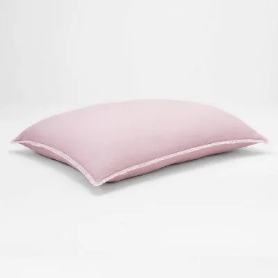 New - King Euro Heavyweight Linen Blend Throw Pillow Mauve - Casaluna