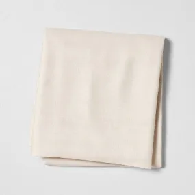 New - King Linen Blend Flat Sheet Natural - Casaluna: Woven Lyocell-Linen, OEKO-TEX